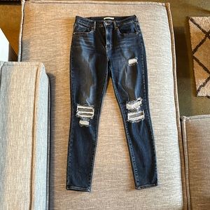 Levis 721 ripped skinny Jean